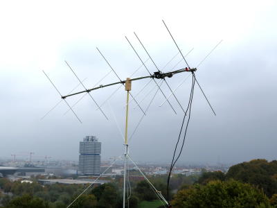 2m 6El. Yagi nach DK7ZB, als Kreuzyagi ausgeführt