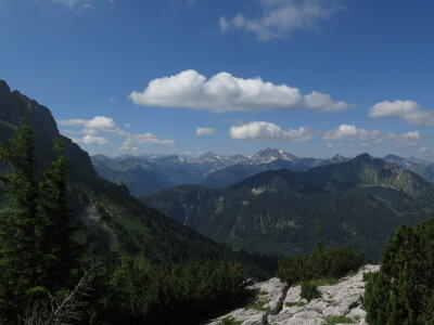 Blick vom Breitenberg Richtung Hochvogel